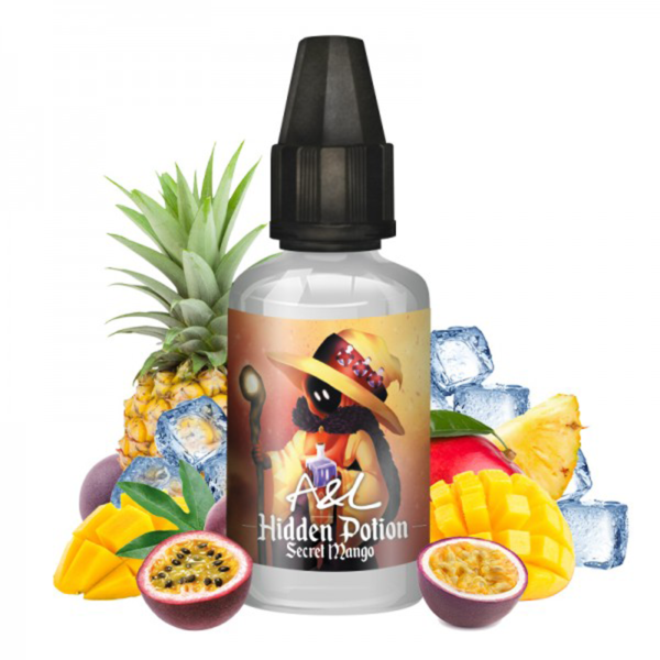 Concentré Secret Mango Hidden Potions Arômes et liquides Mangue Ananas Fruit de la passion Frais 30 ml