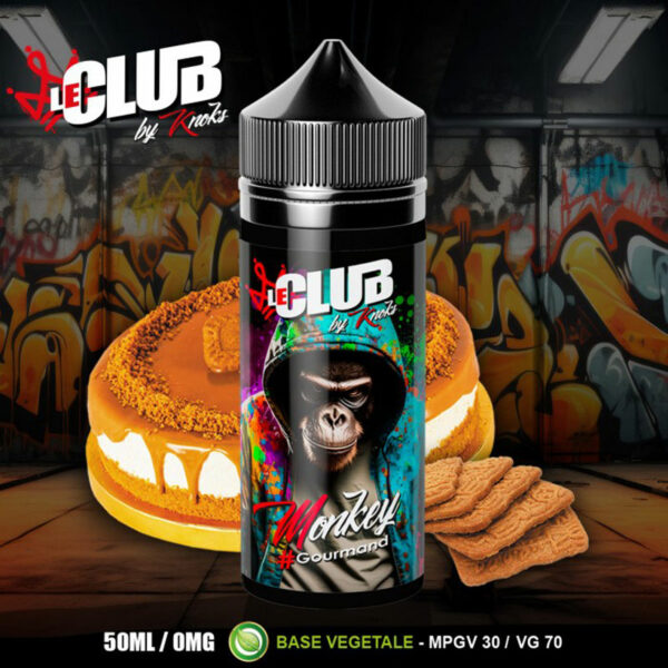 Monkey | Le Club | Cheese cake - Spéculoos- Biscuit belge - Cannelle - Caramel | 50 ml