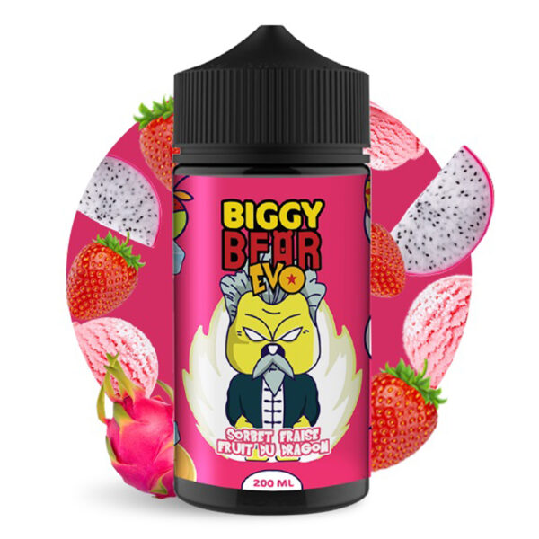 Sorbet Fraise Fruit du Dragon Biggy Bear EVO 200 ml